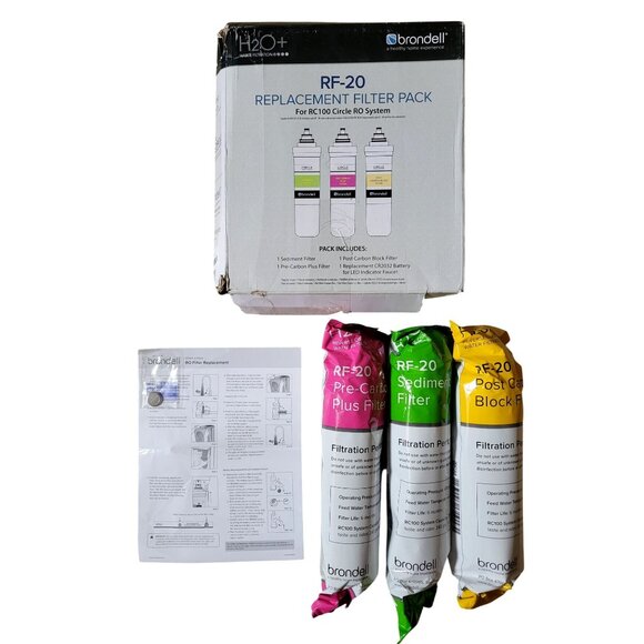 Brondell RF-20 Water Filter Replacement for RC100 Circle RO System - Picture 1 of 5